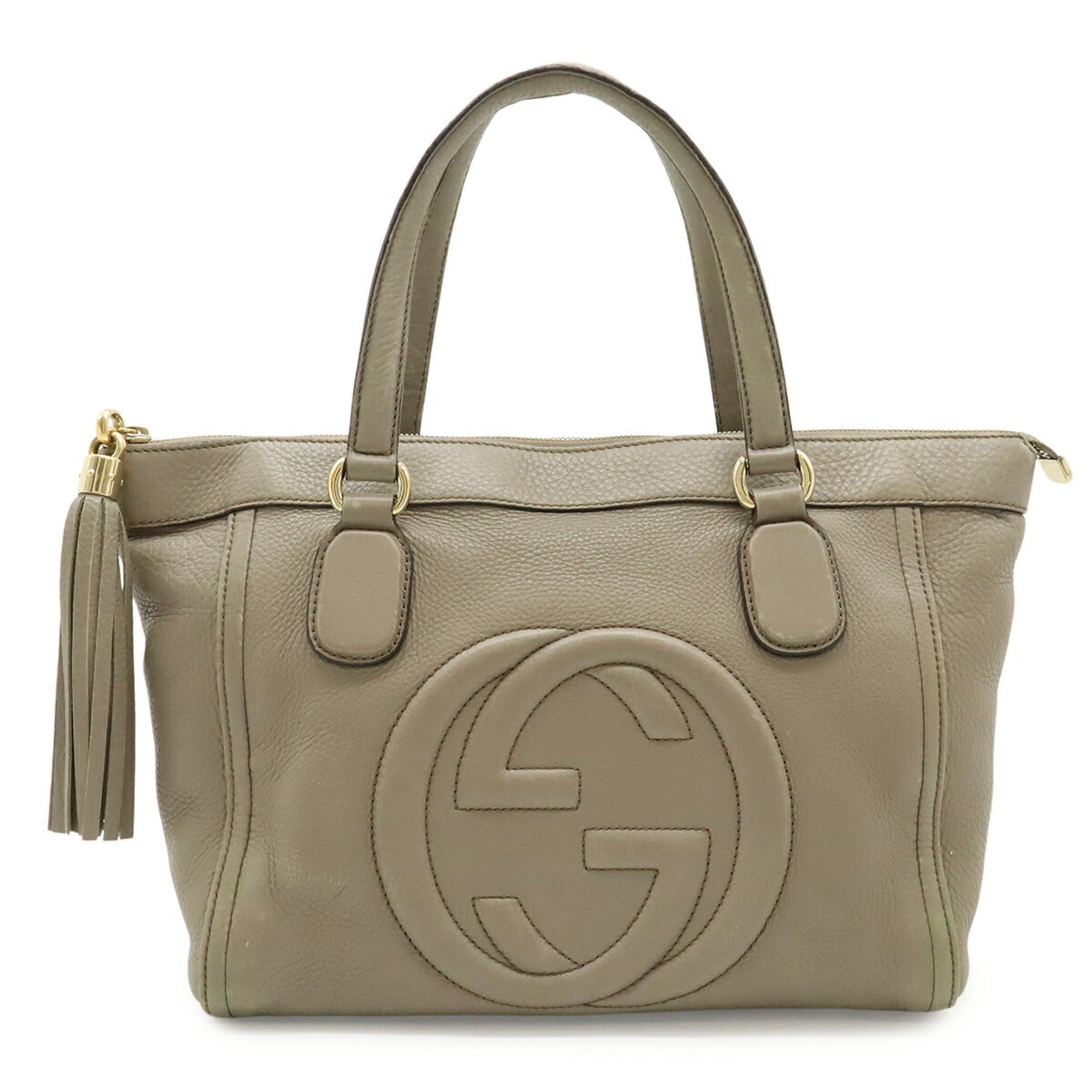 Gucci Soho Leather Handbag Tote Bag (Pre-Owned)