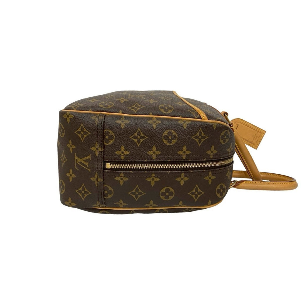 Louis Vuitton Brown Leather Pvc Boston Bag Handbag