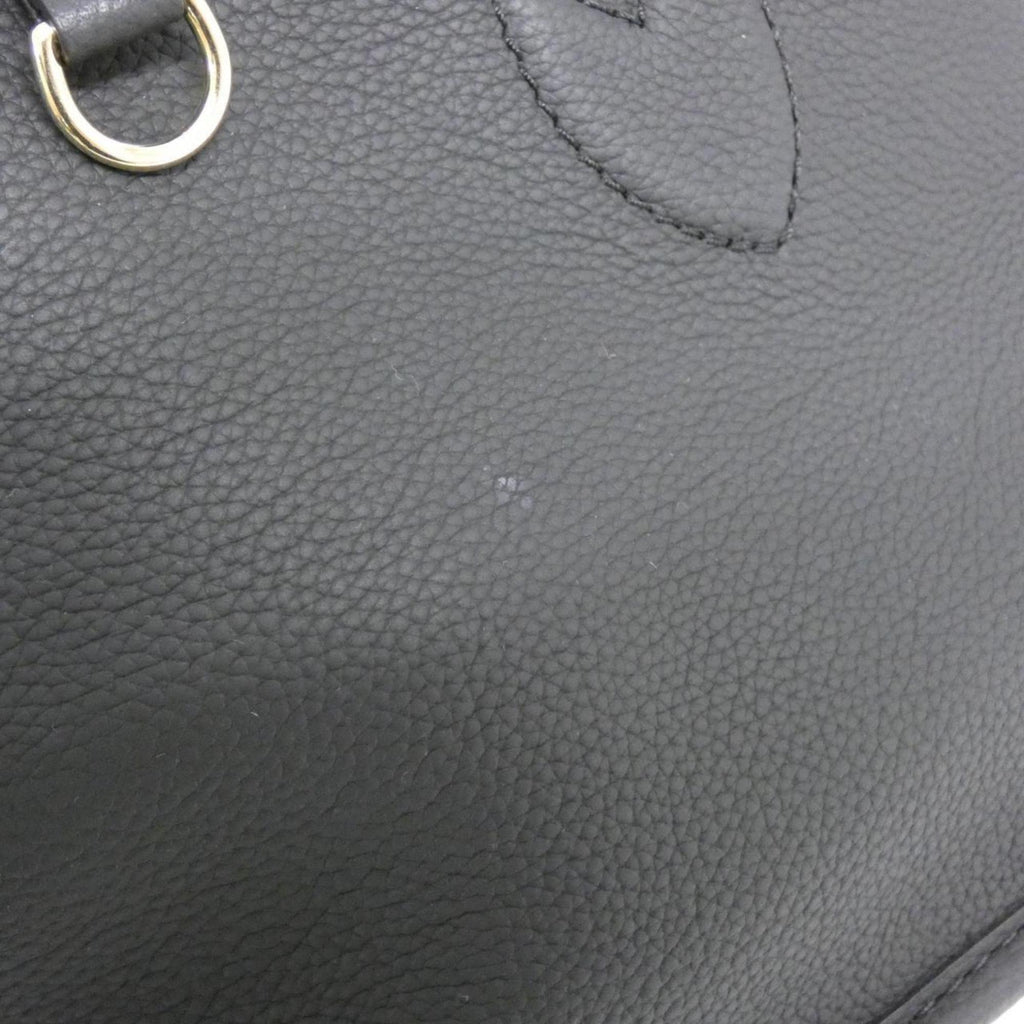 Louis Vuitton Black Marron Coated Canvas Leather Handbag