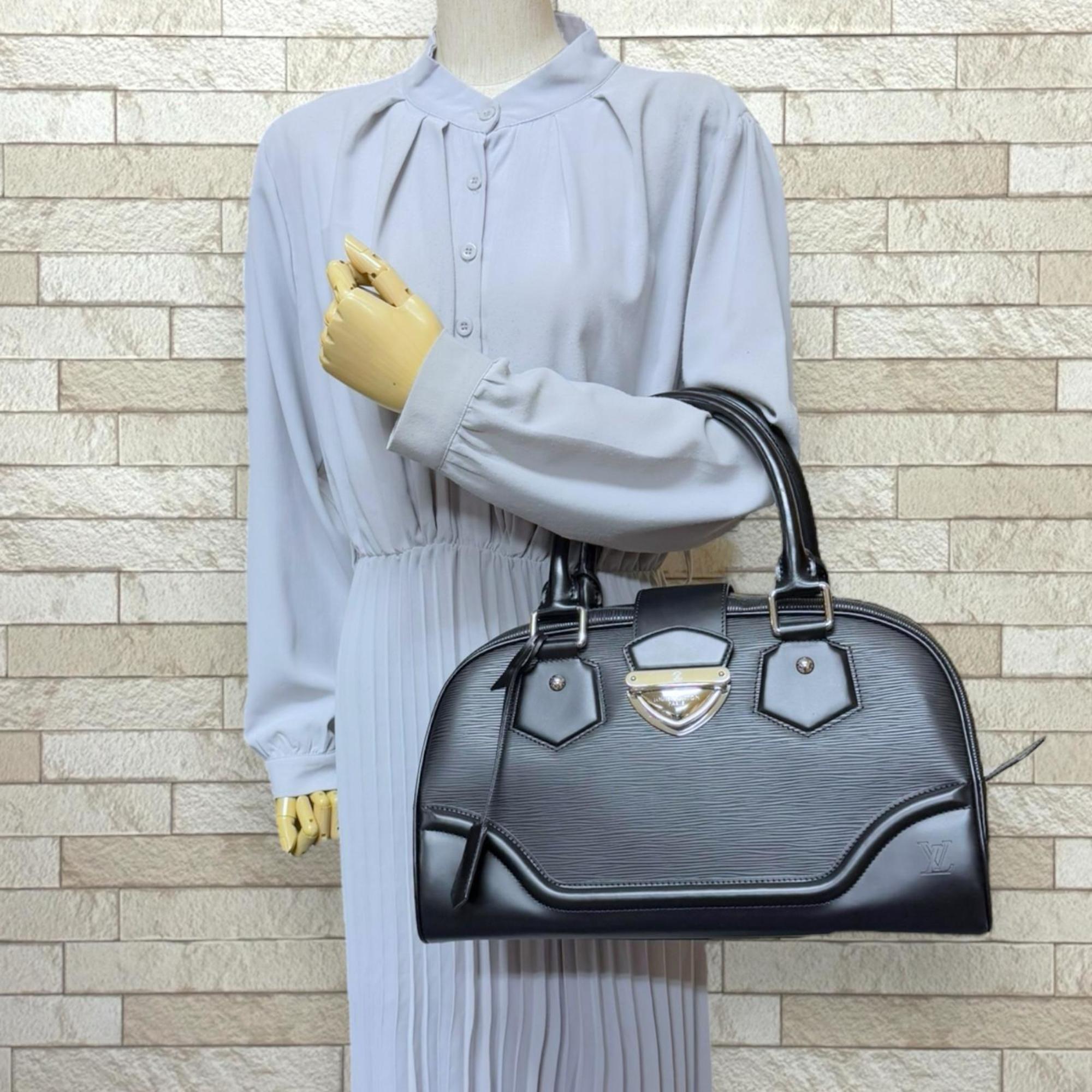 Louis Vuitton Black Epi Leather Handbag
