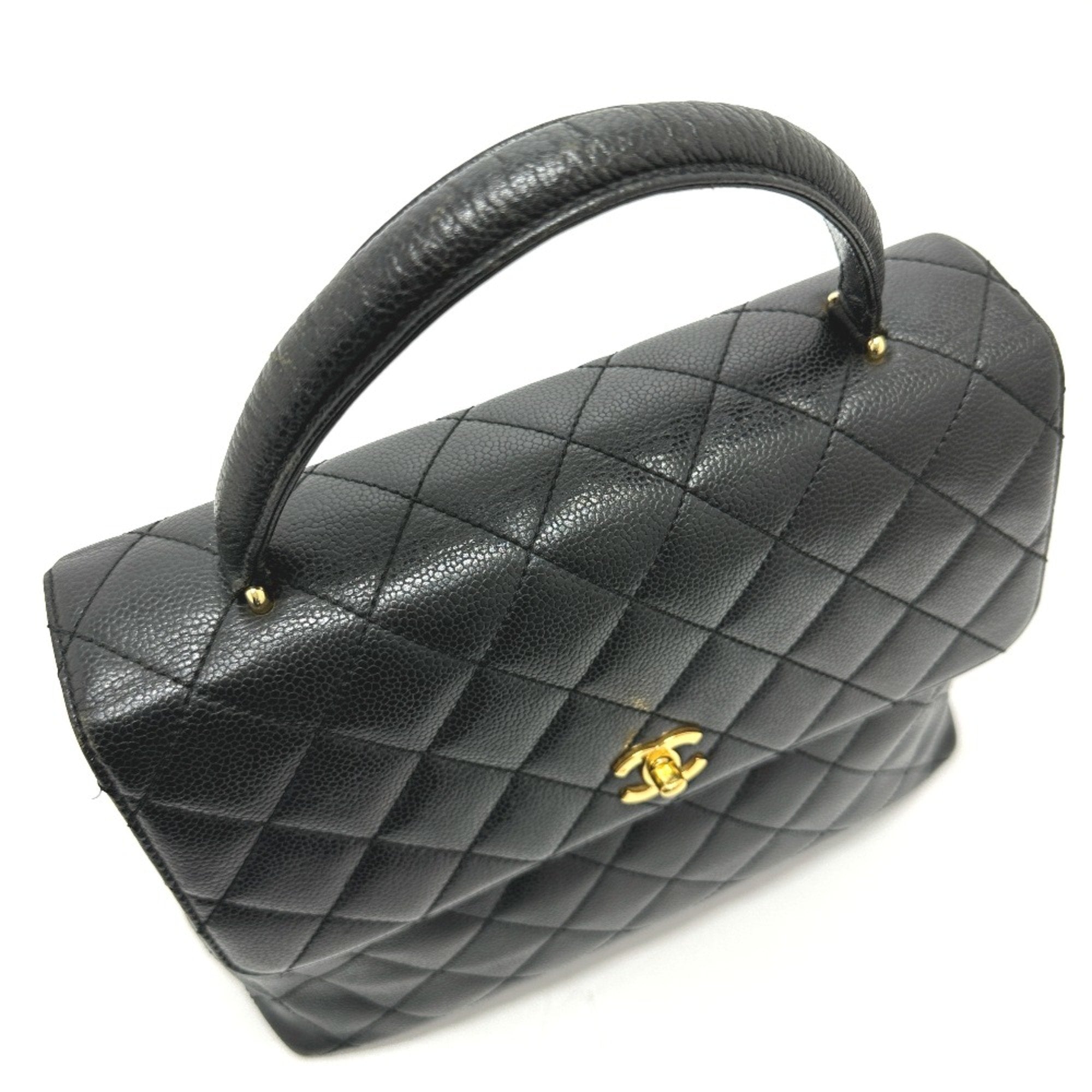 Chanel Black Leather Handbag