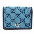 Gucci Blue Pink Gg Canvas Wallet (Bi-Fold) (Pre-Owned)