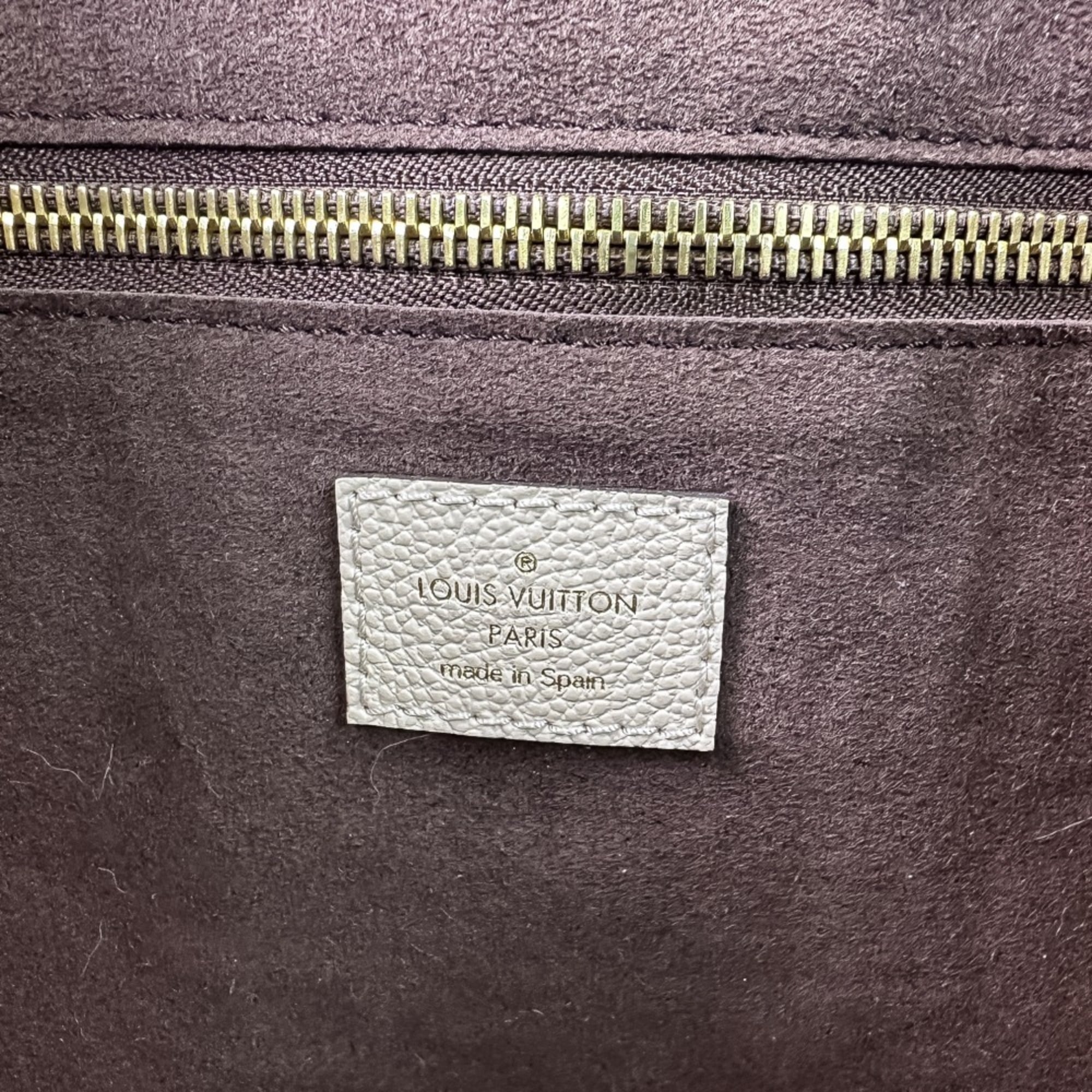 Louis Vuitton Cream Monogram Empreinte Tote Bag
