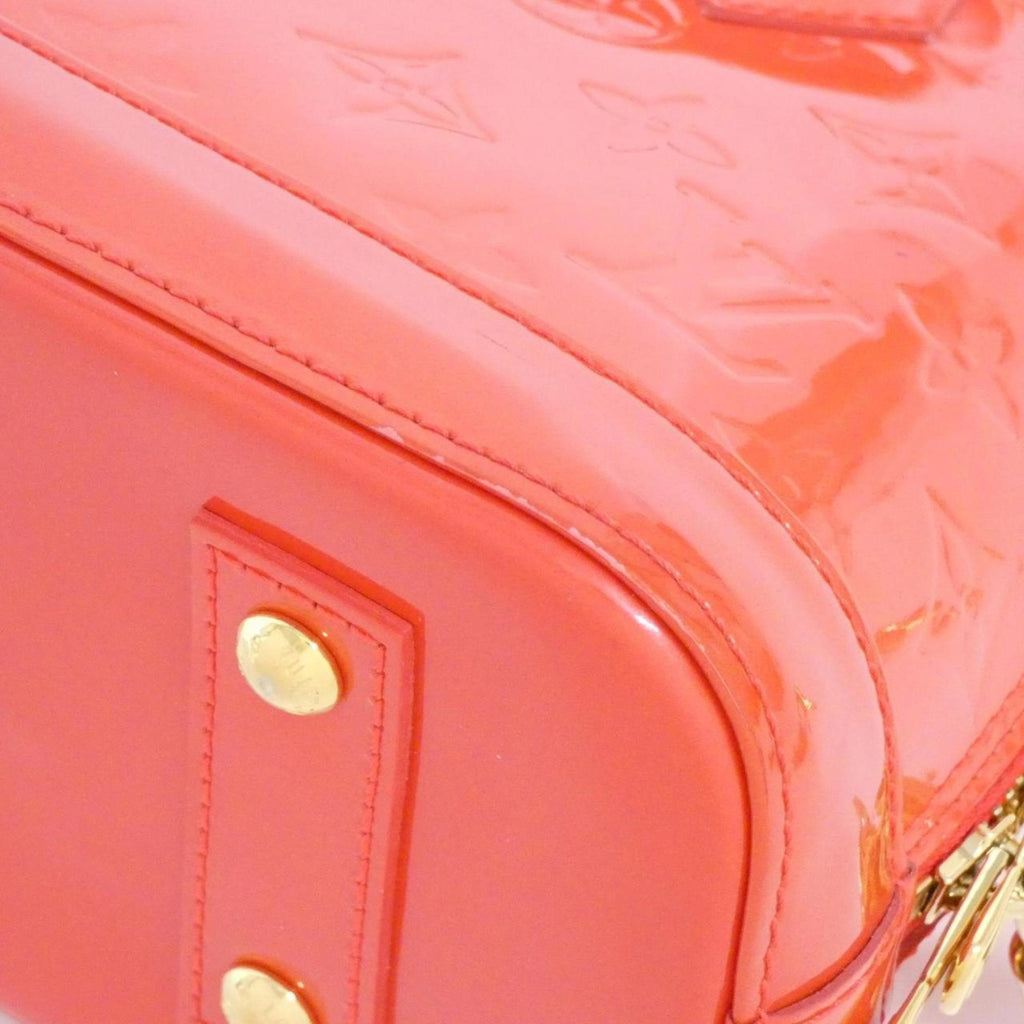 Louis Vuitton Vernis Rouge Grenadine Leather Handbag
