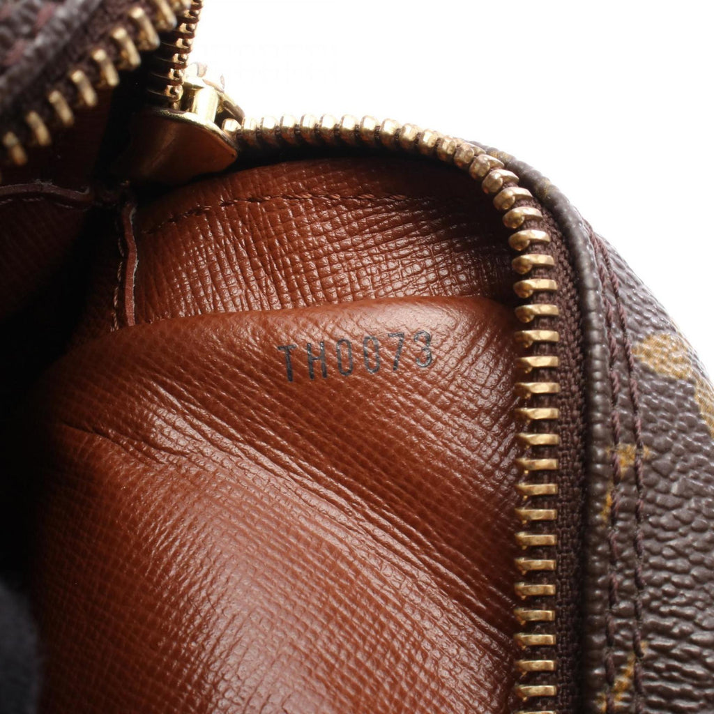 Louis Vuitton Monogram Brown Coated Canvas Leather Shoulder Bag