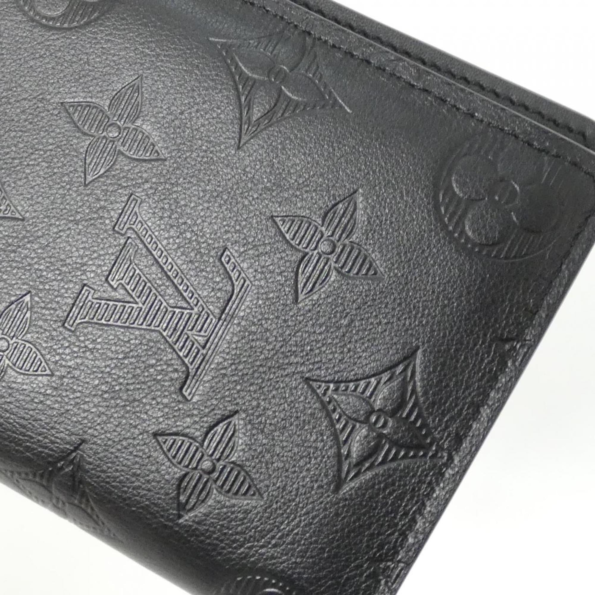 Louis Vuitton Black Leather Long Wallet