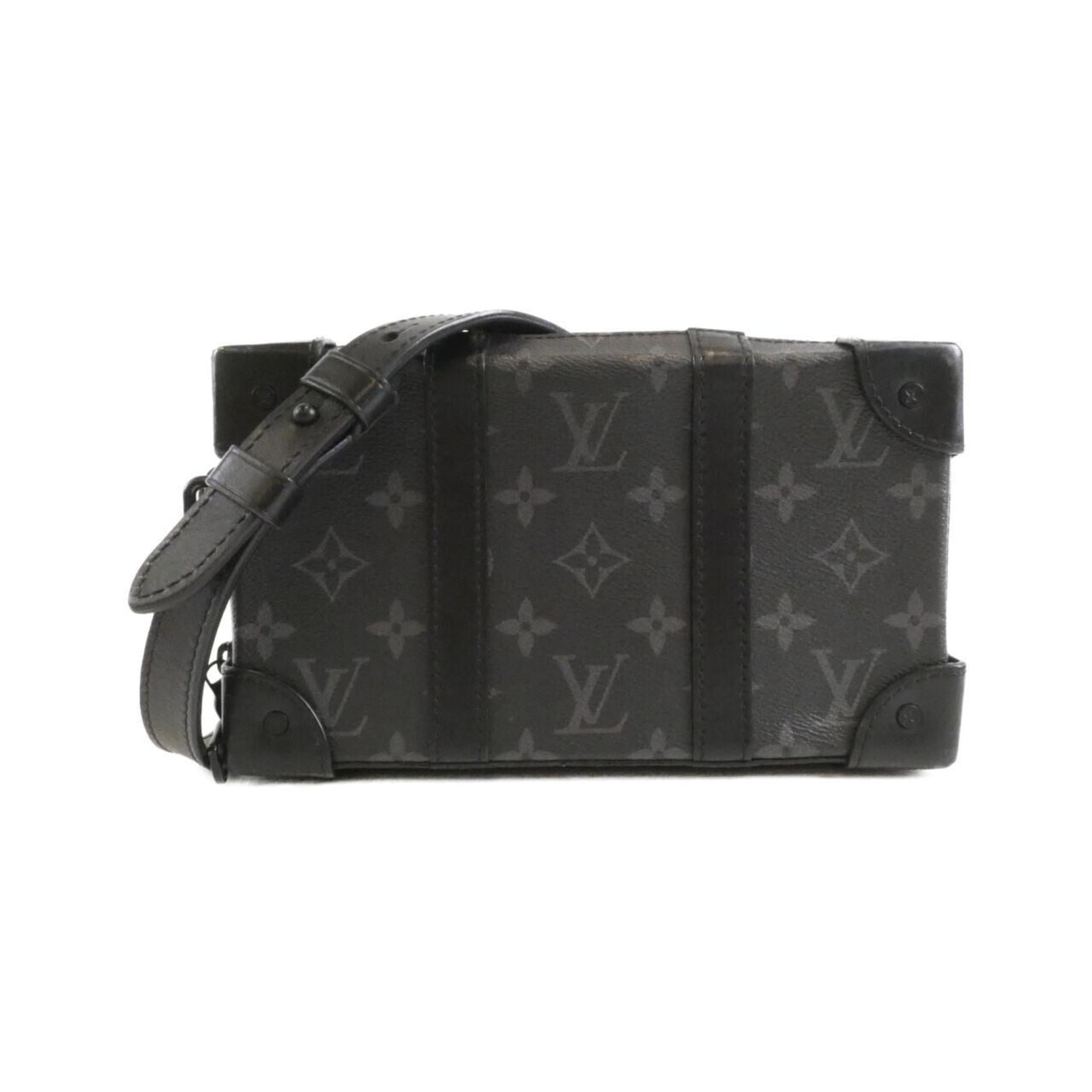 Louis Vuitton Black Coated Canvas Shoulder Bag