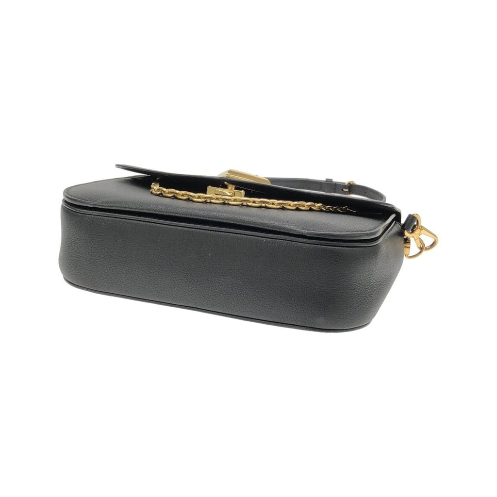 Louis Vuitton Black Leather Shoulder Bag