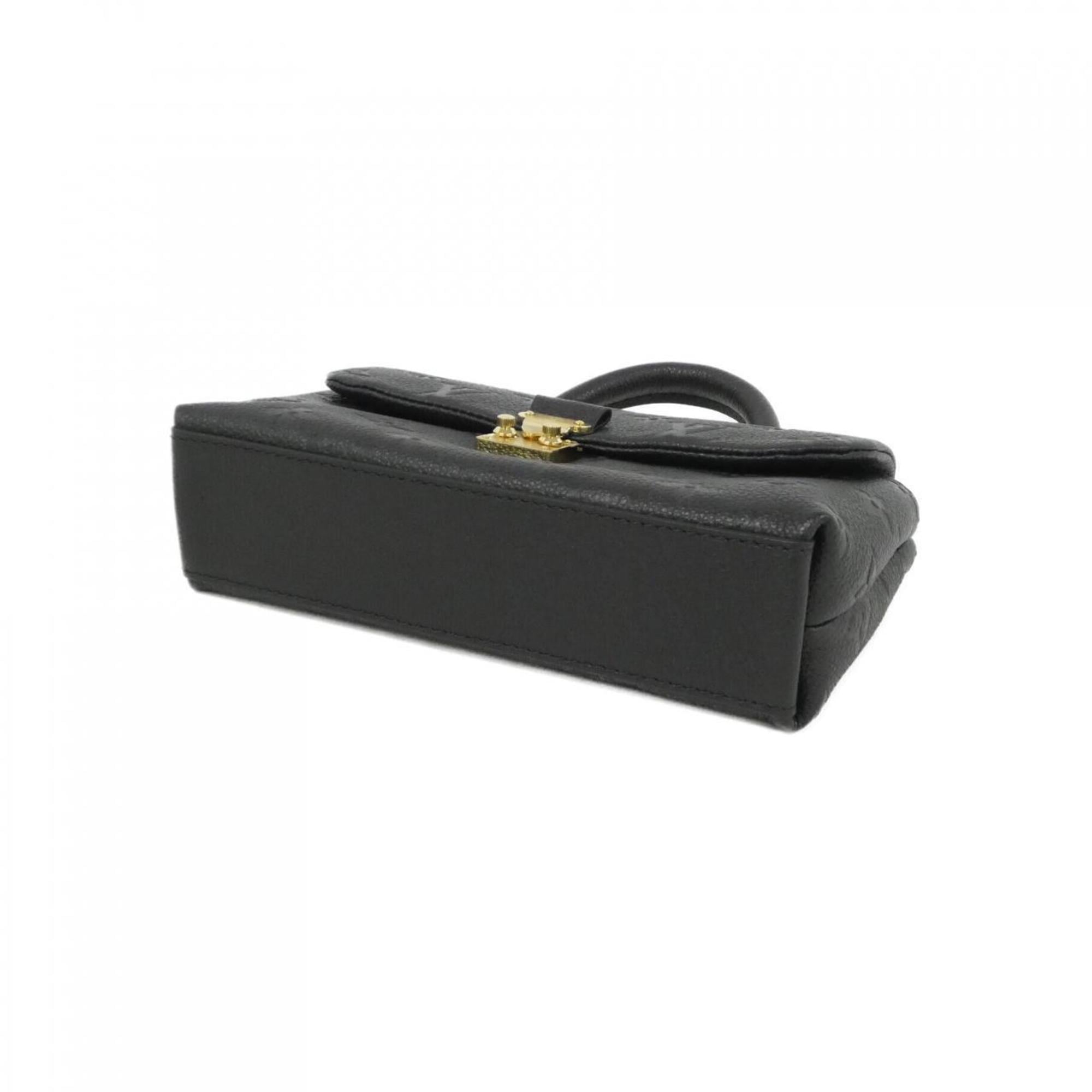 Louis Vuitton Black Leather Handbag