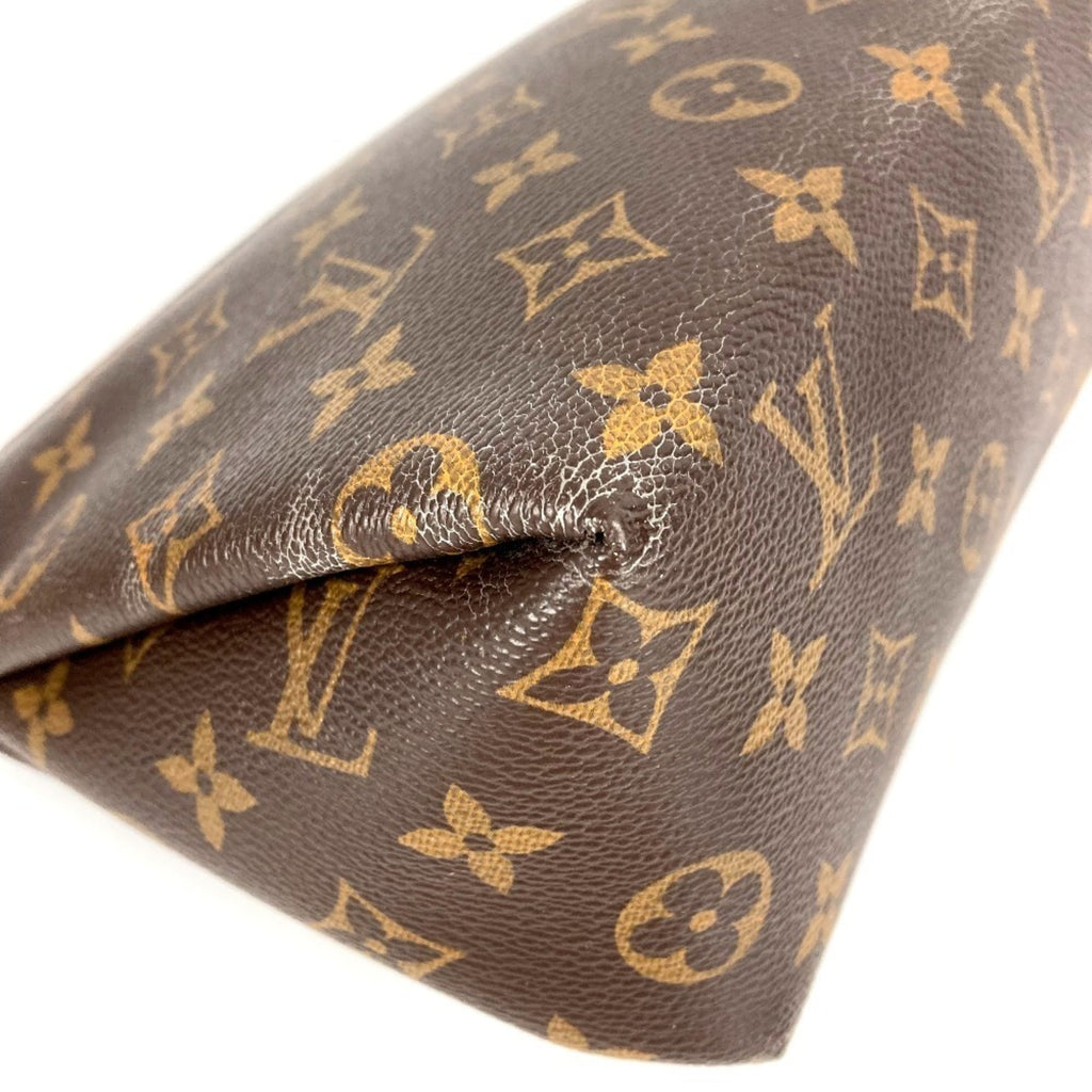Louis Vuitton Black Brown Monogram Clutch Bag Pouch