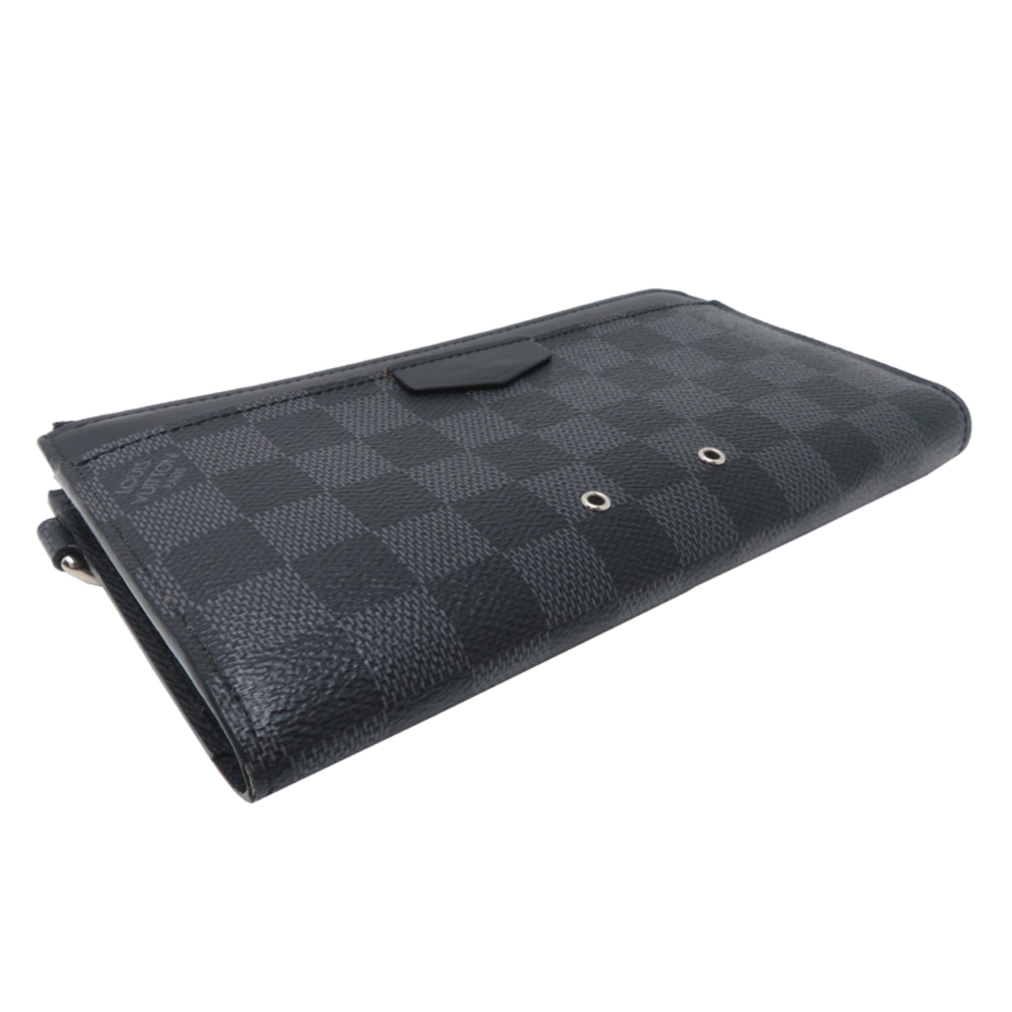 Louis Vuitton Black Damier Graphite Long Wallet