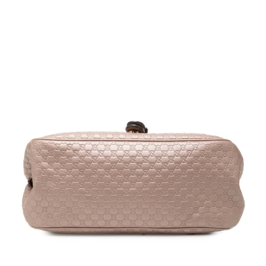 Gucci Pink Leather Shoulder Bag (Pre-Owned)