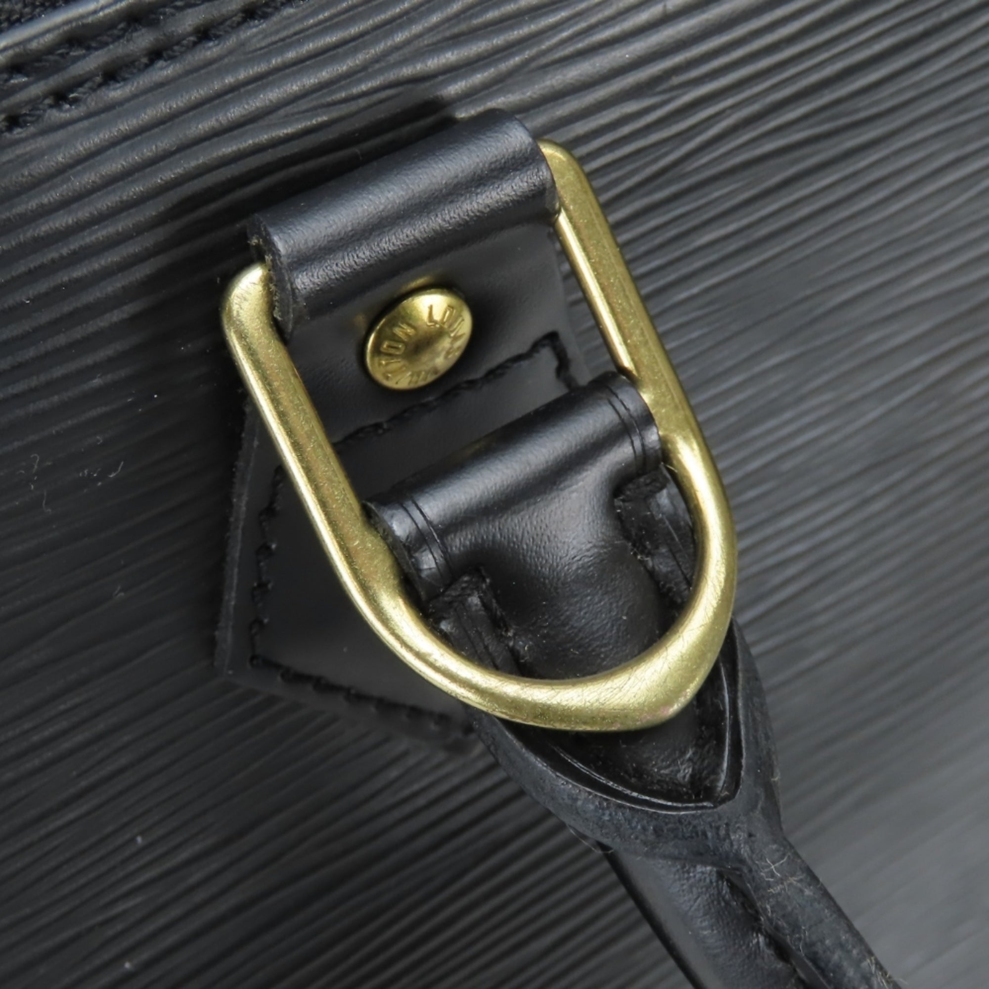Louis Vuitton Epi Black Noir Epi Leather Handbag