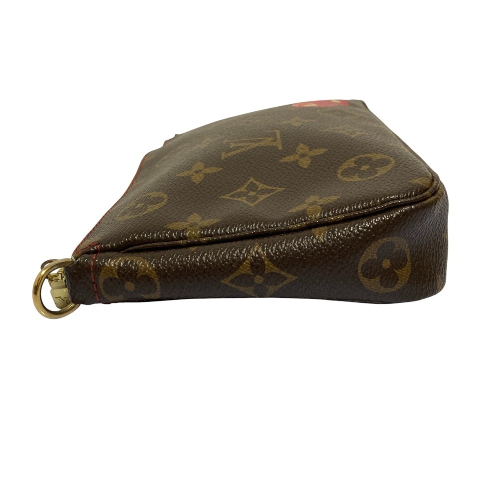 Louis Vuitton Brown Monogram Cherry Monogram Pochette Pouch
