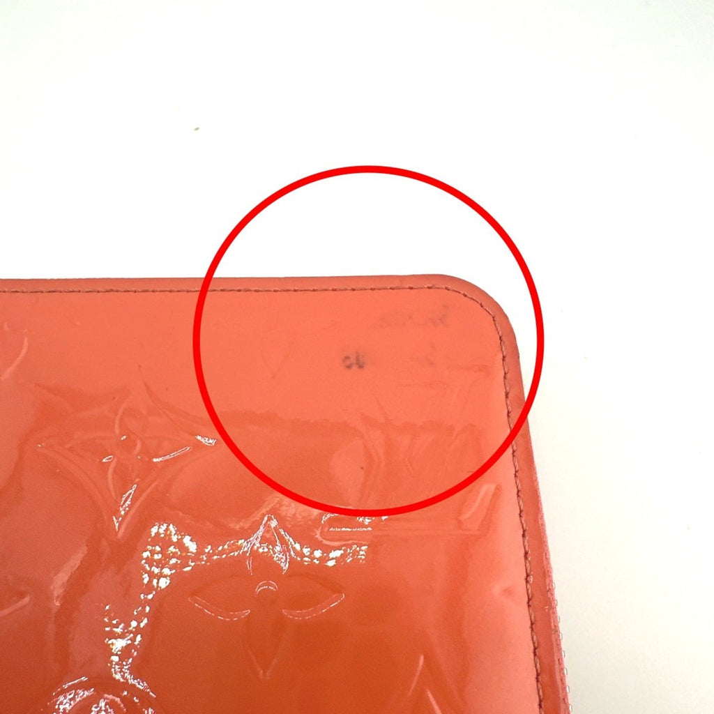 Louis Vuitton Monogram Vernis Rose Litchi Monogram Vernis Long Wallet