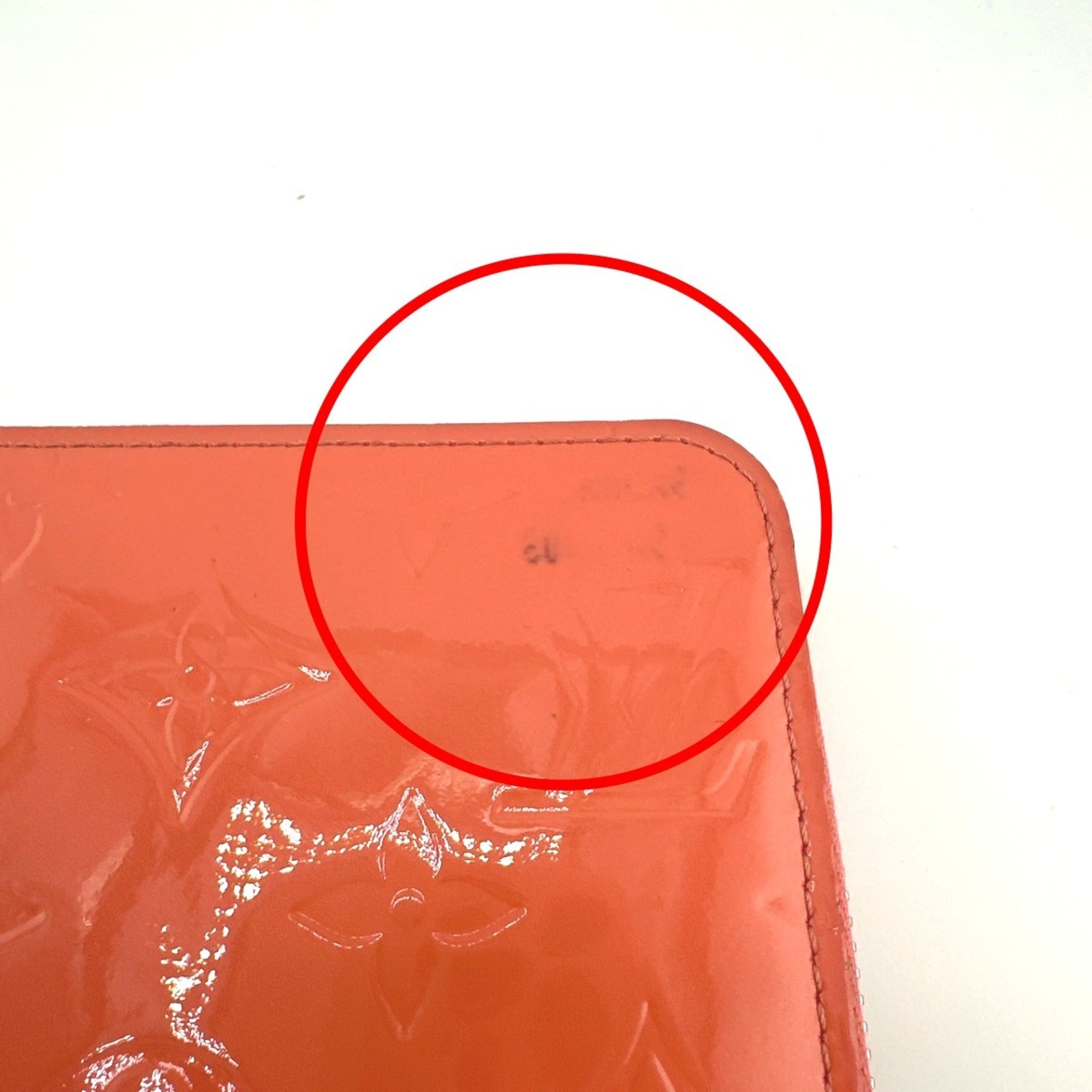 Louis Vuitton Monogram Vernis Rose Litchi Monogram Vernis Long Wallet