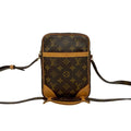 Louis Vuitton Brown Pvc Leather Pochette Shoulder Bag