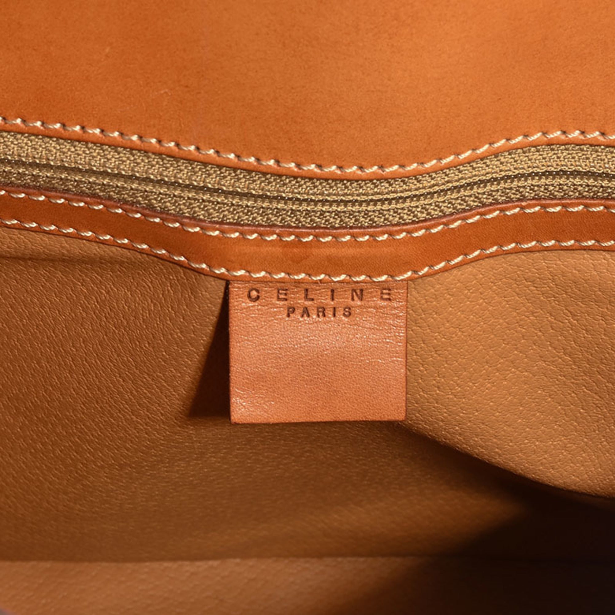 Celine Brown Pvc Leather Shoulder Bag