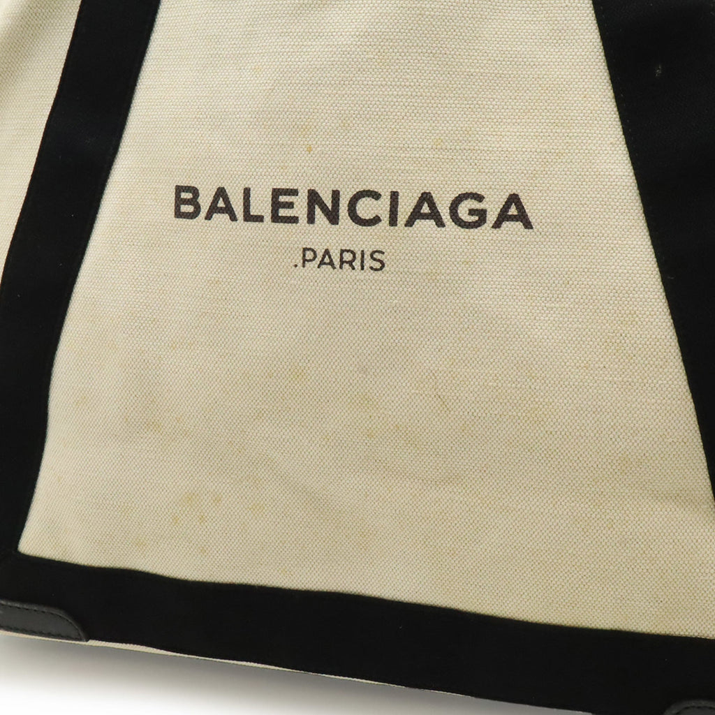 Balenciaga Black Navy Canvas Handbag Pouch Shoulder Bag Tote