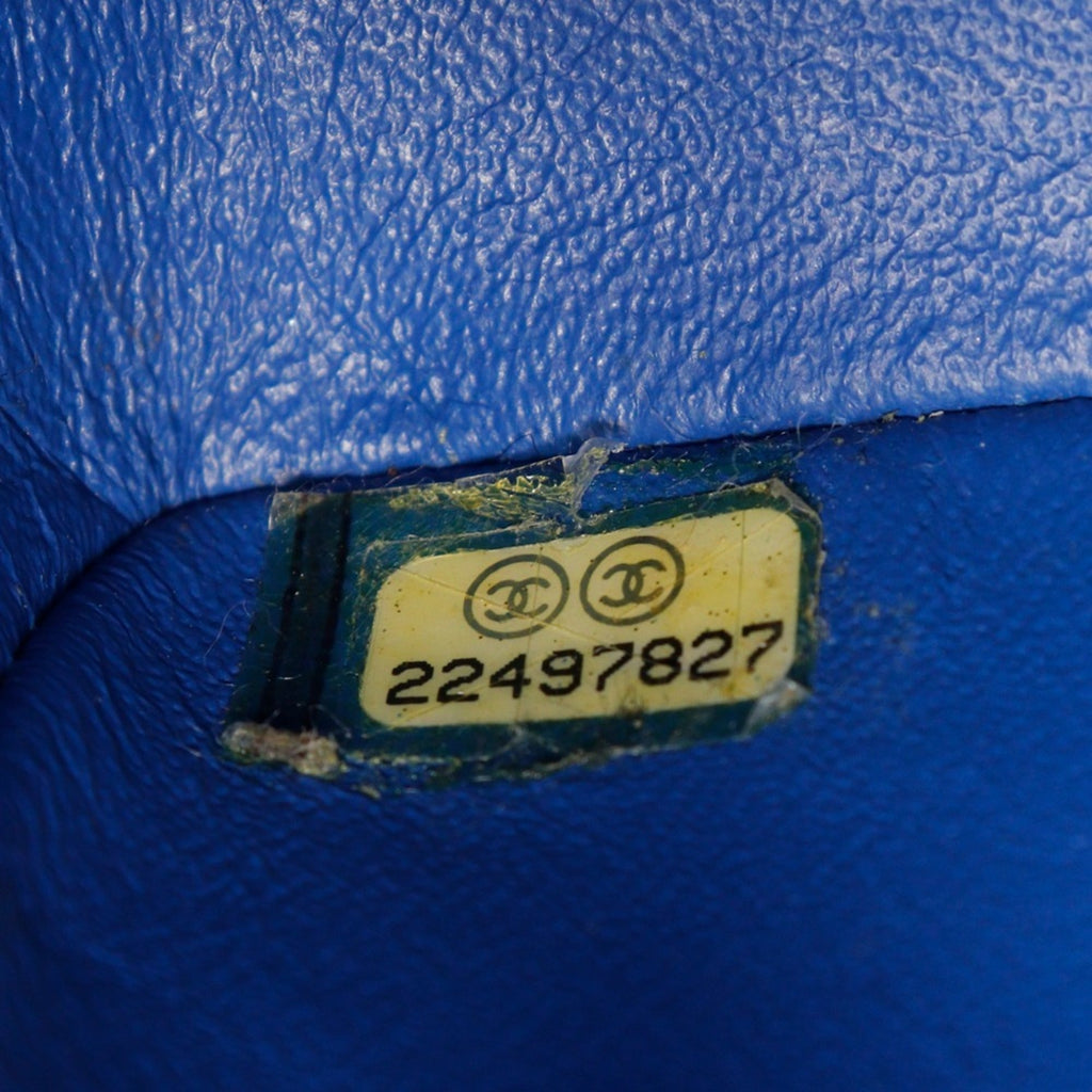 Chanel Blue Leather Shoulder Bag