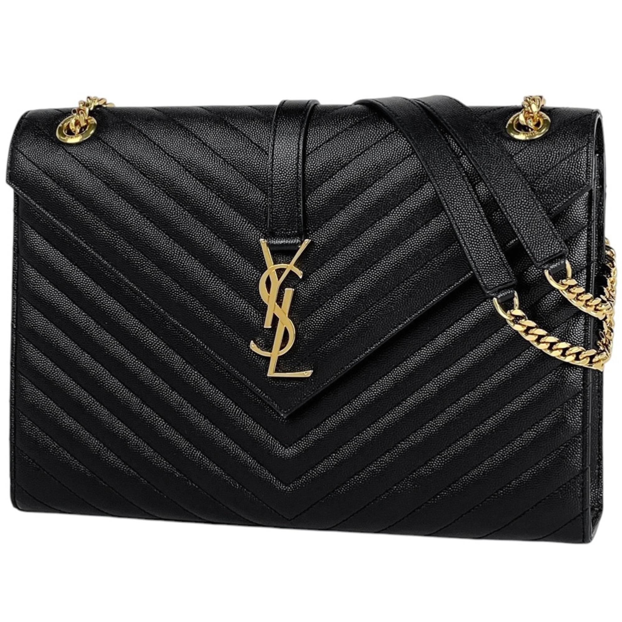Yves Saint Laurent Black Leather Shoulder Bag (Pre-Owned)