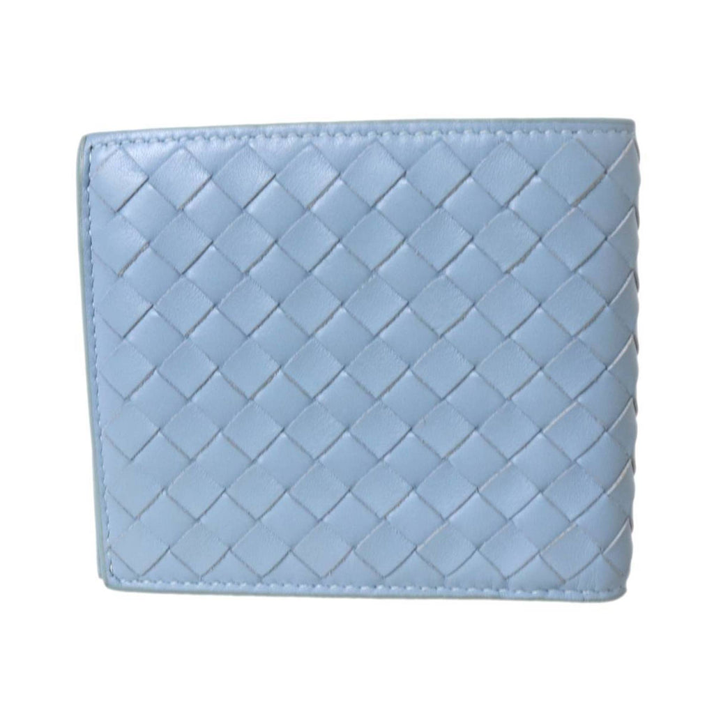 Bottega Veneta Intrecciato Light Blue Wallet (Bi-Fold)