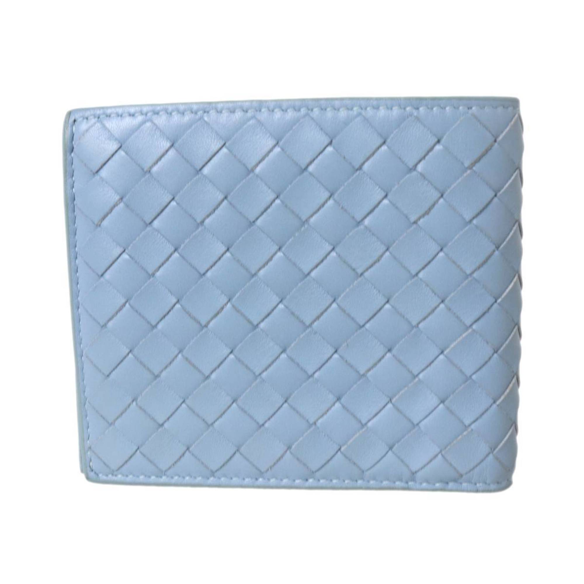Bottega Veneta Intrecciato Light Blue Wallet (Bi-Fold)
