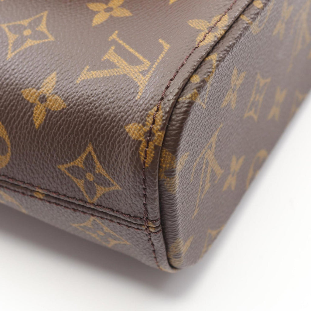 Louis Vuitton Brown Coated Canvas Leather Handbag