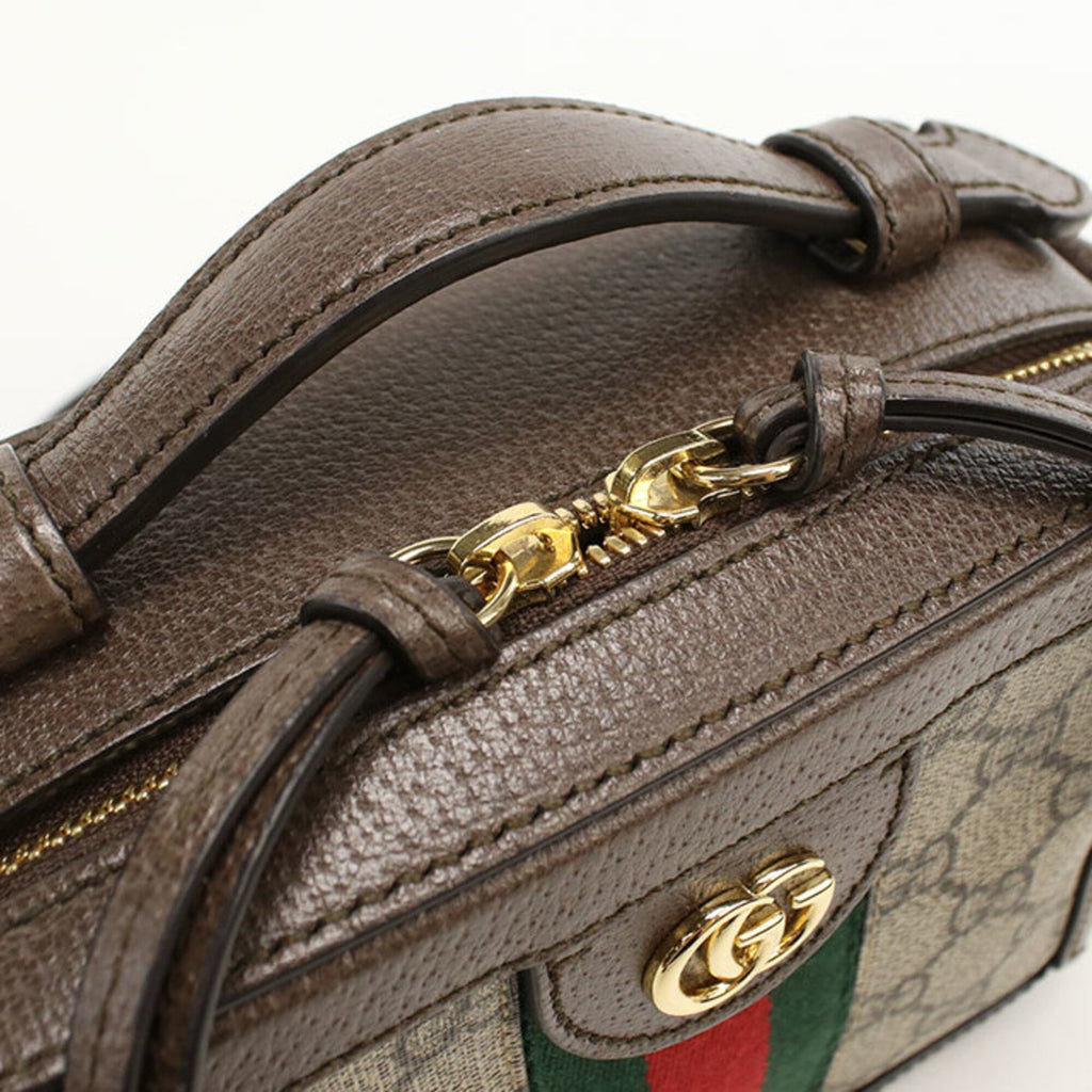 Gucci Beige Pvc Leather Shoulder Bag (Pre-Owned)