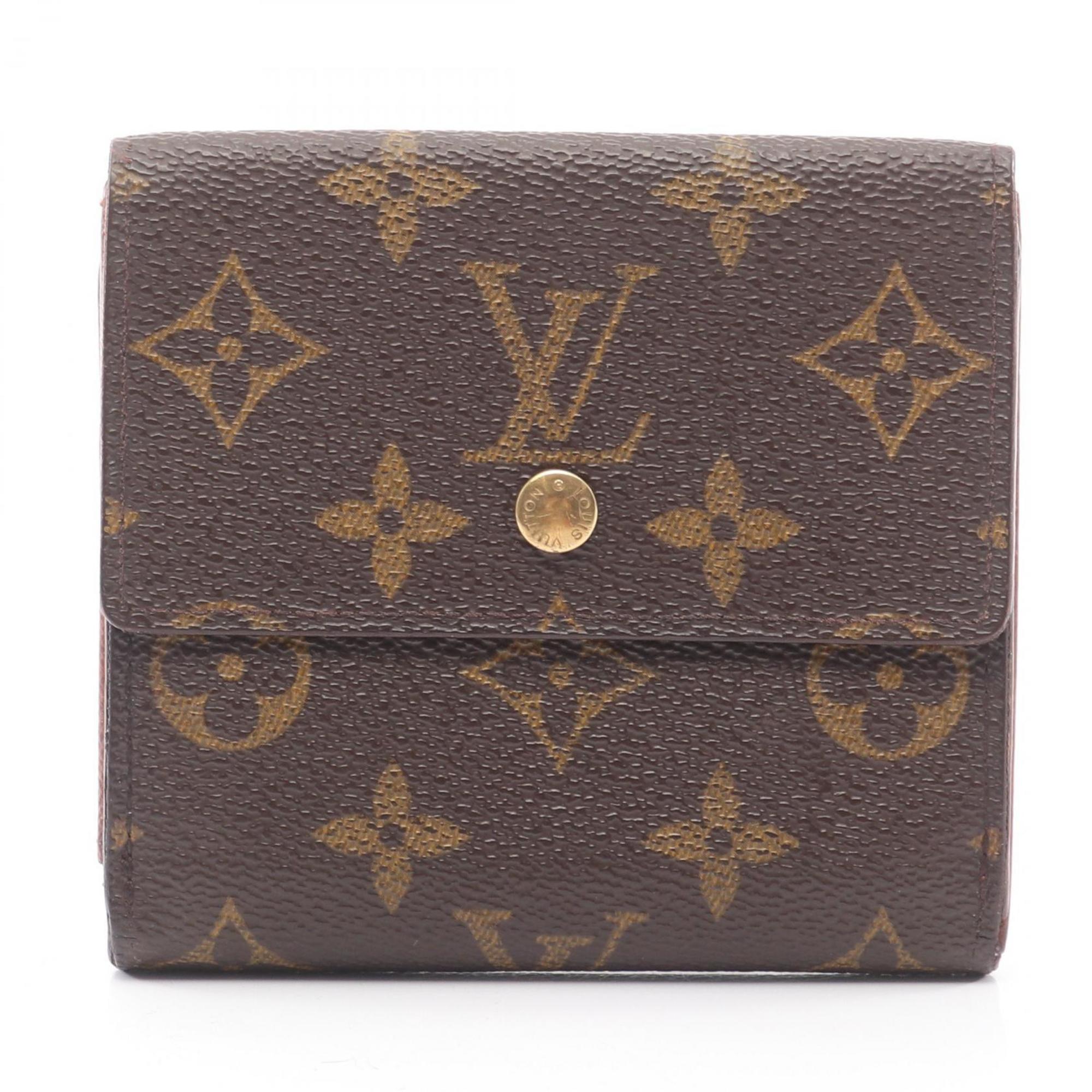 Louis Vuitton Brown Coated Canvas Wallet (Tri-Fold)