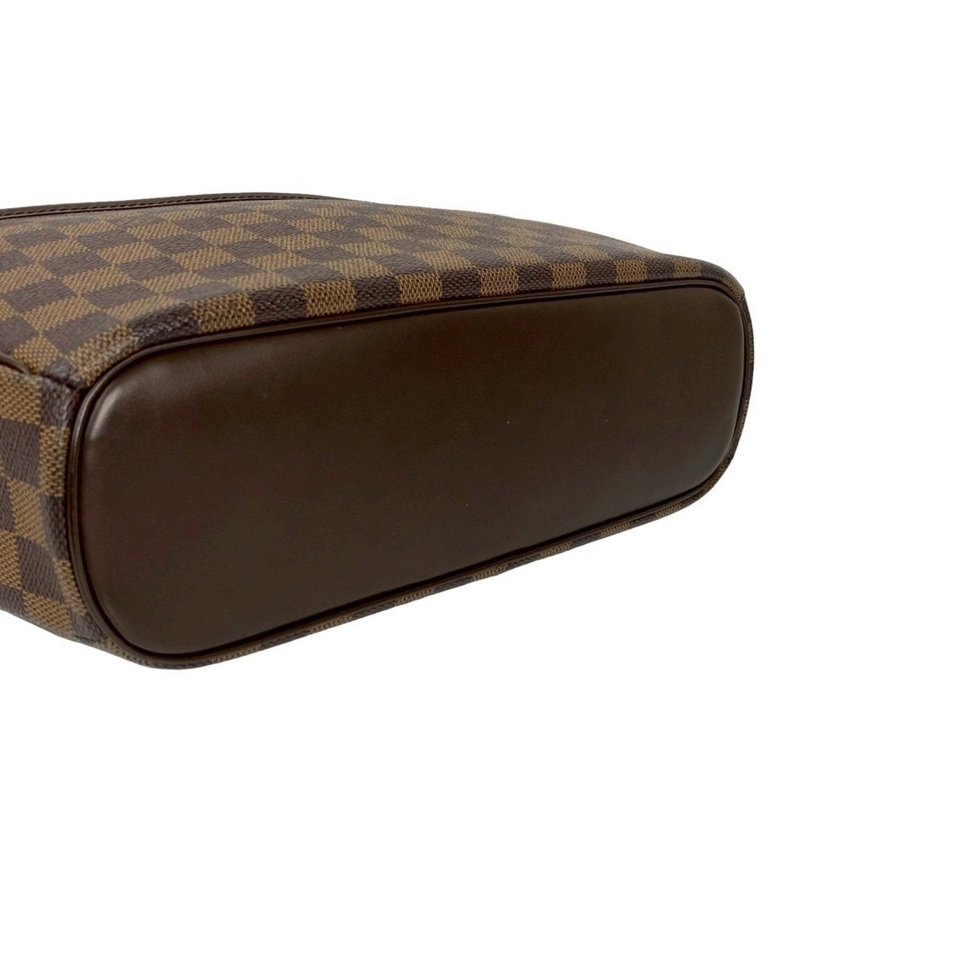 Louis Vuitton Brown Leather Pvc Boston Bag Handbag