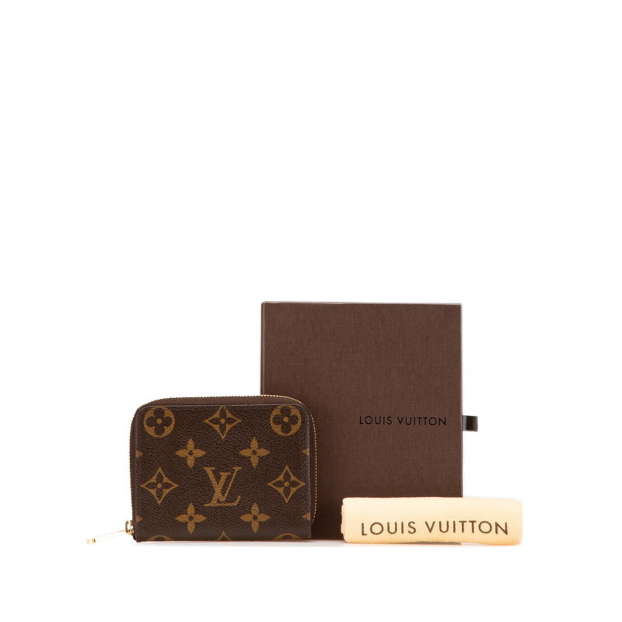 Louis Vuitton Brown Pvc Leather Coin Purse/Coin Case