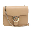 Gucci Beige Leather Shoulder Bag (Pre-Owned)