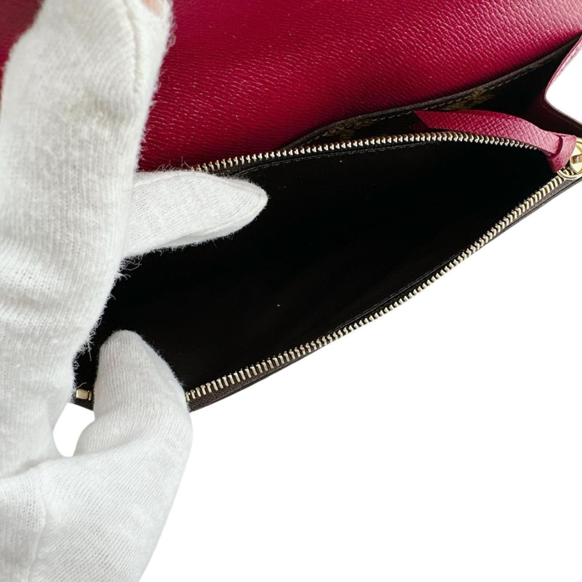 Louis Vuitton Monogram Brown Rouge Monogram Long Wallet