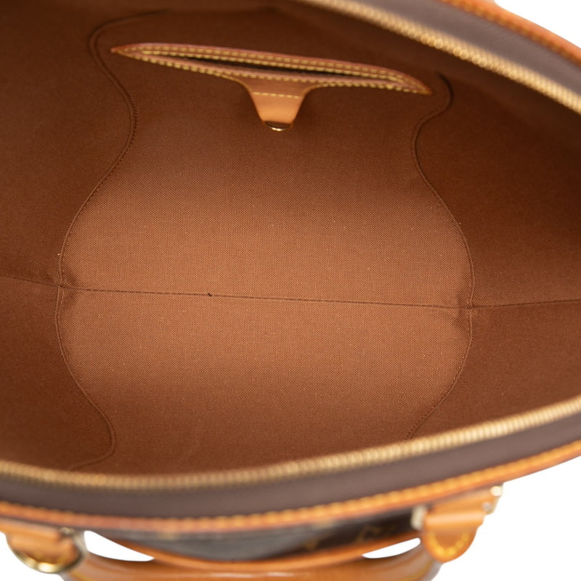 Louis Vuitton Brown Pvc Leather Handbag