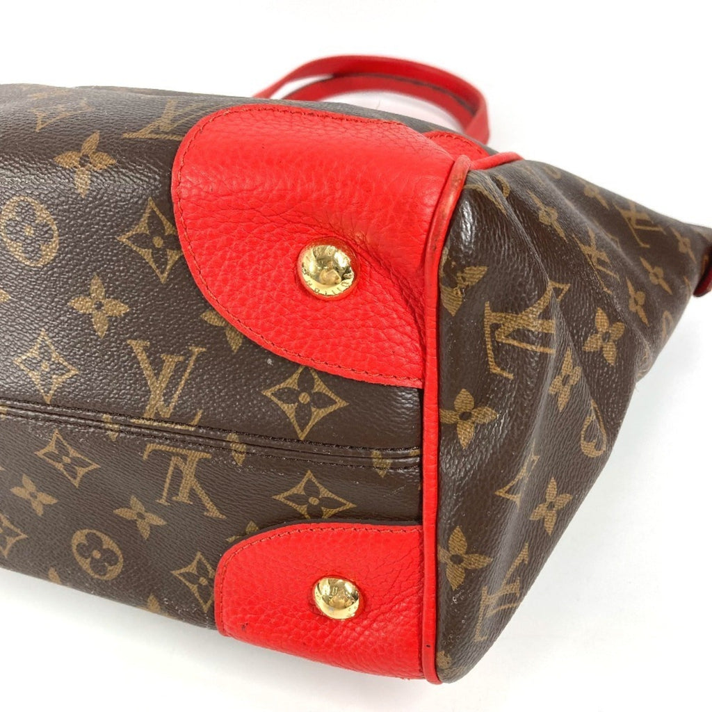 Louis Vuitton Brown Red Color Monogram Shoulder Bag