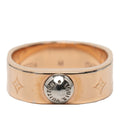 Louis Vuitton Pink Gold Gold Plating Band Ring