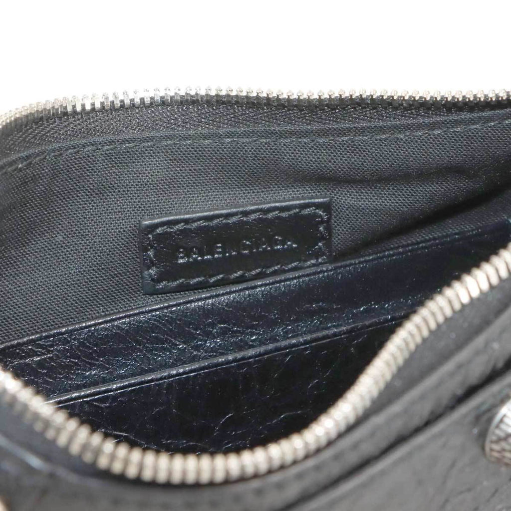 Balenciaga Black Leather Hand