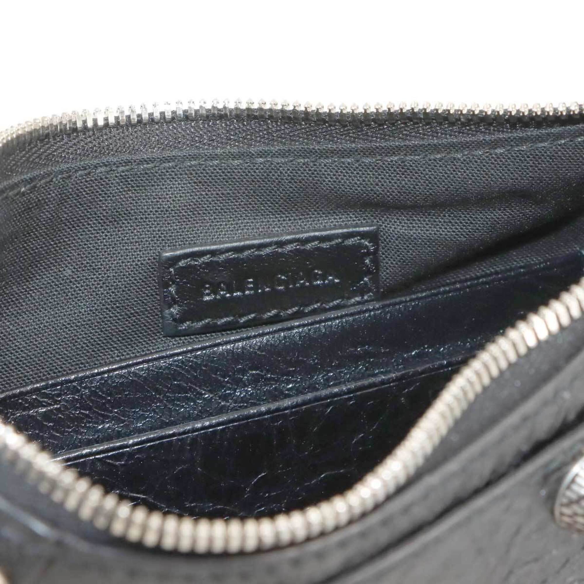 Balenciaga Black Leather Hand
