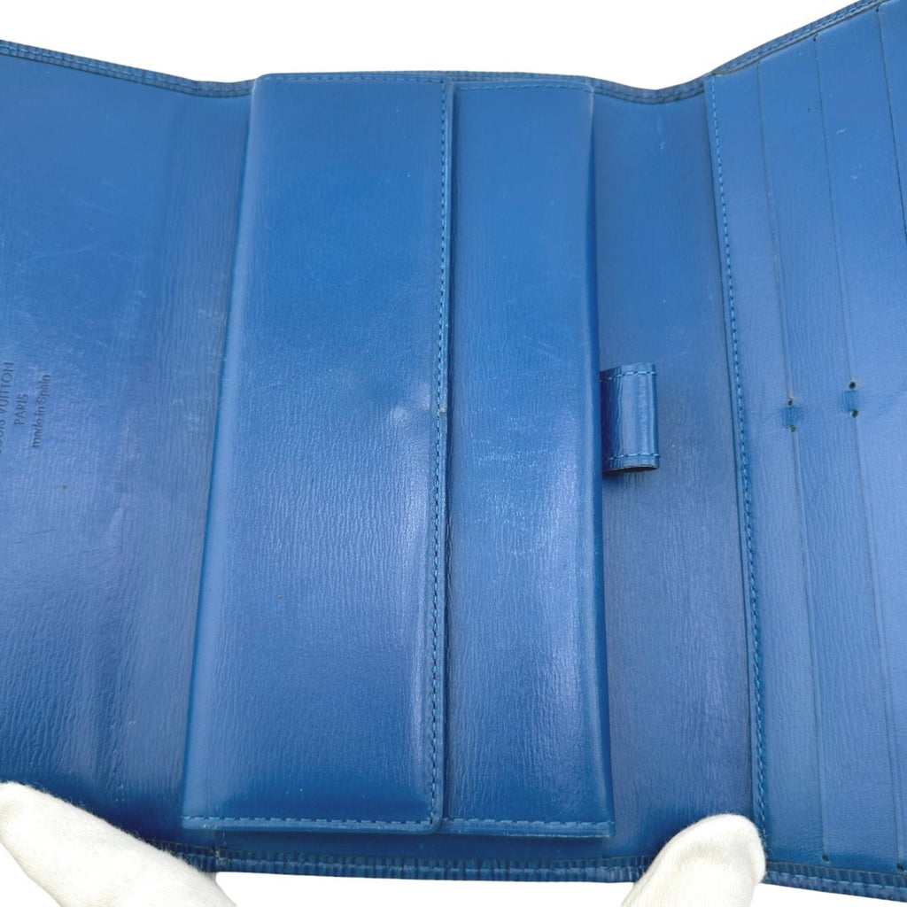 Louis Vuitton Toledo Blue Epi Leather Wallet
