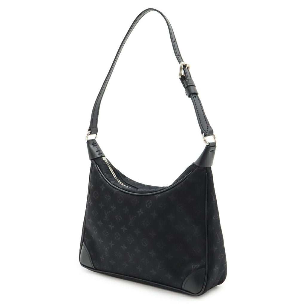 Louis Vuitton Noir Monogram Satin Leather Pouch