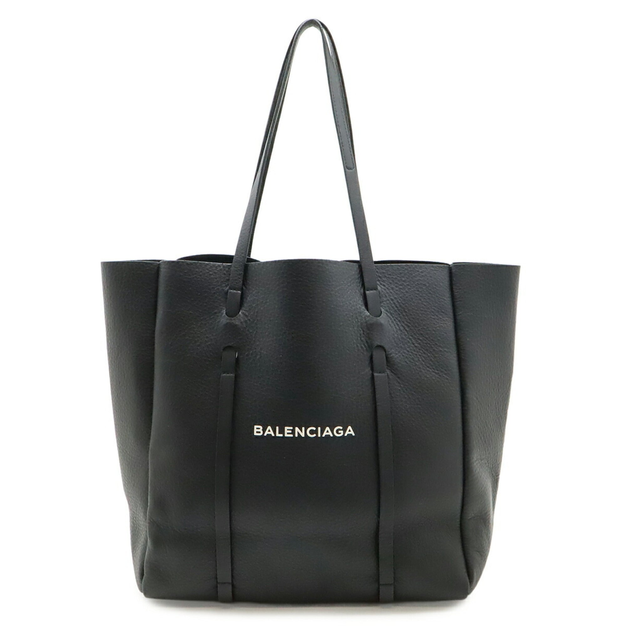 Balenciaga Black Leather Shoulder Bag Tote