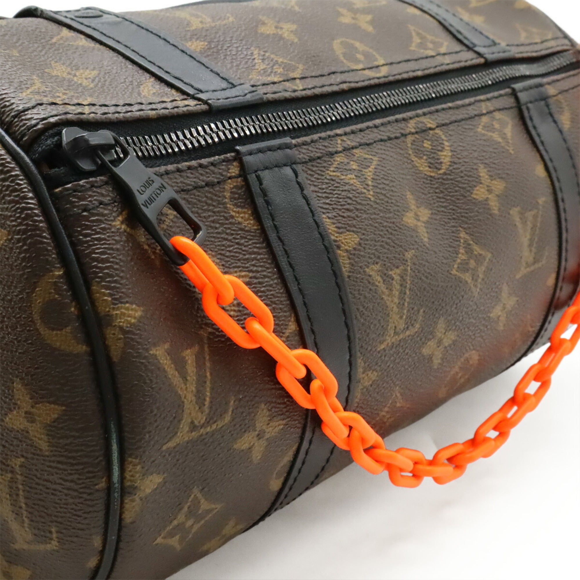 Louis Vuitton Black Brown Monogram Orange Monogram Shoulder Bag