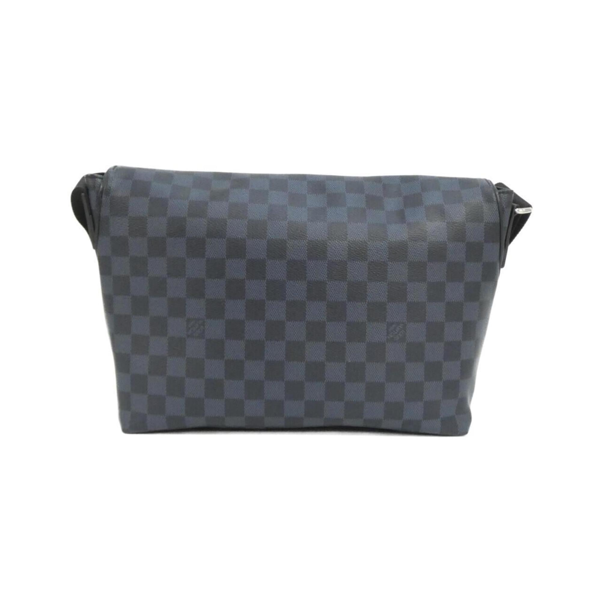 Louis Vuitton Black Cobalt Coated Canvas Shoulder Bag