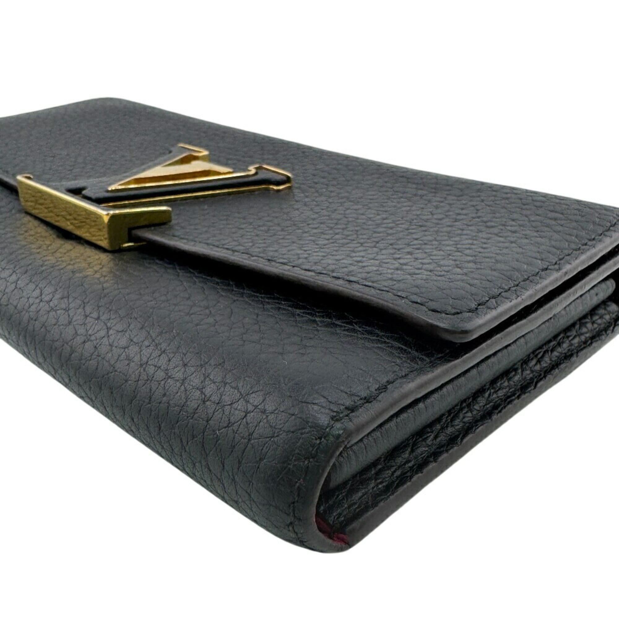 Louis Vuitton Taurillon Black Leather Long Wallet