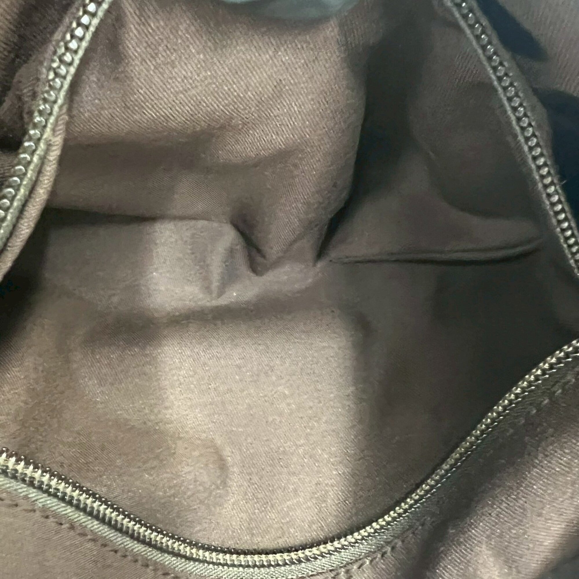 Gucci Brown Green Red Color Canvas Leather Pochette Shoulder Bag (Pre-Owned)