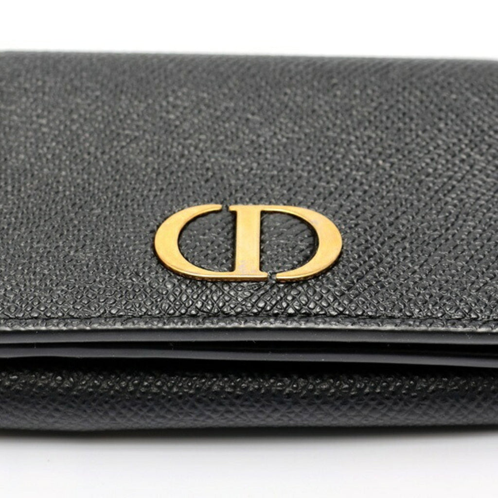 Christian Dior Black Leather Wallet (Tri-Fold) (Pre-Owned)