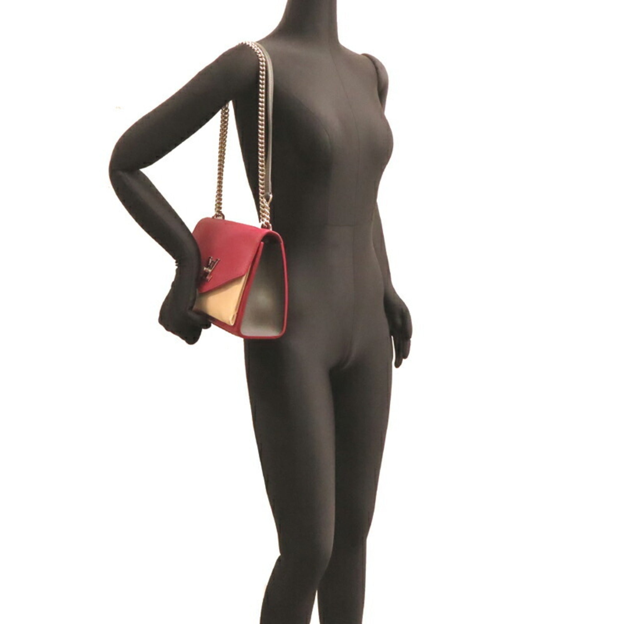 Louis Vuitton Bordeaux Ivory Leather Shoulder Bag