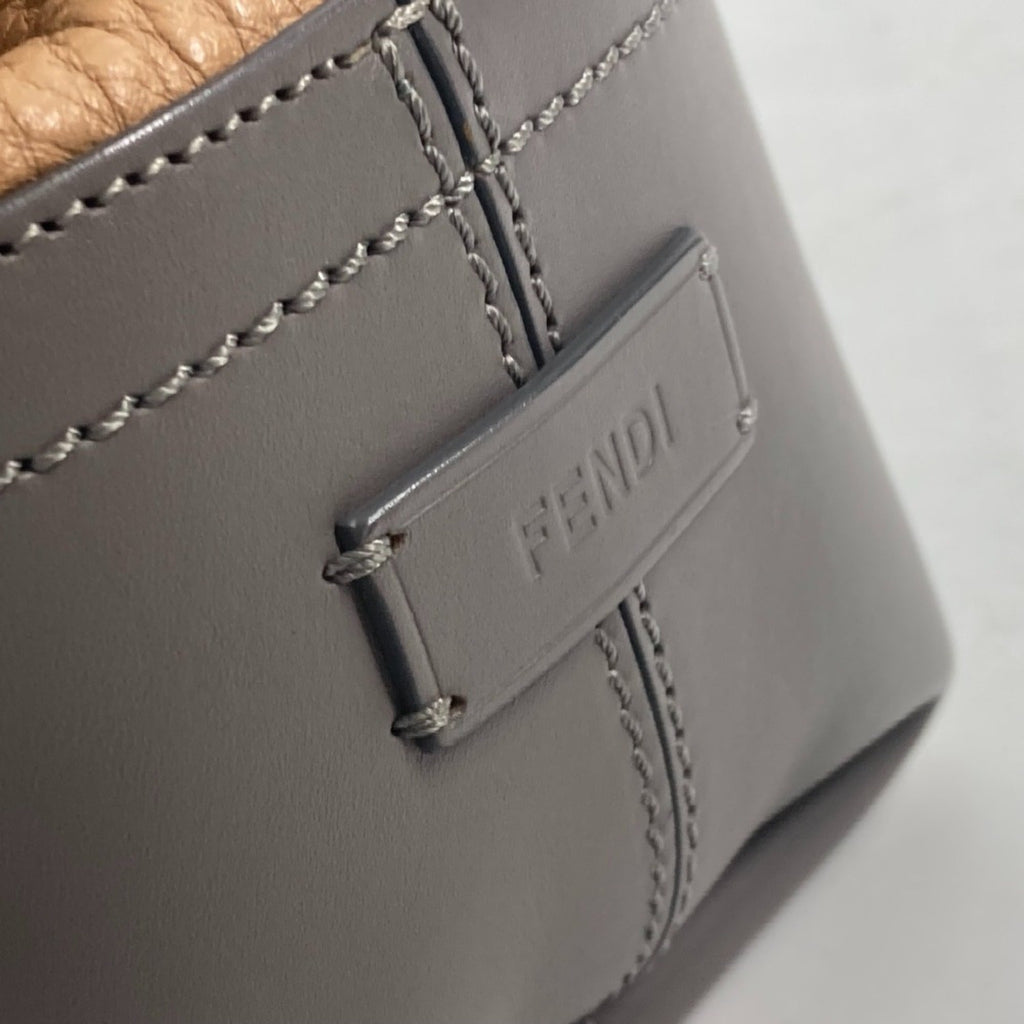 Fendi Beige Leather Shoulder Bag