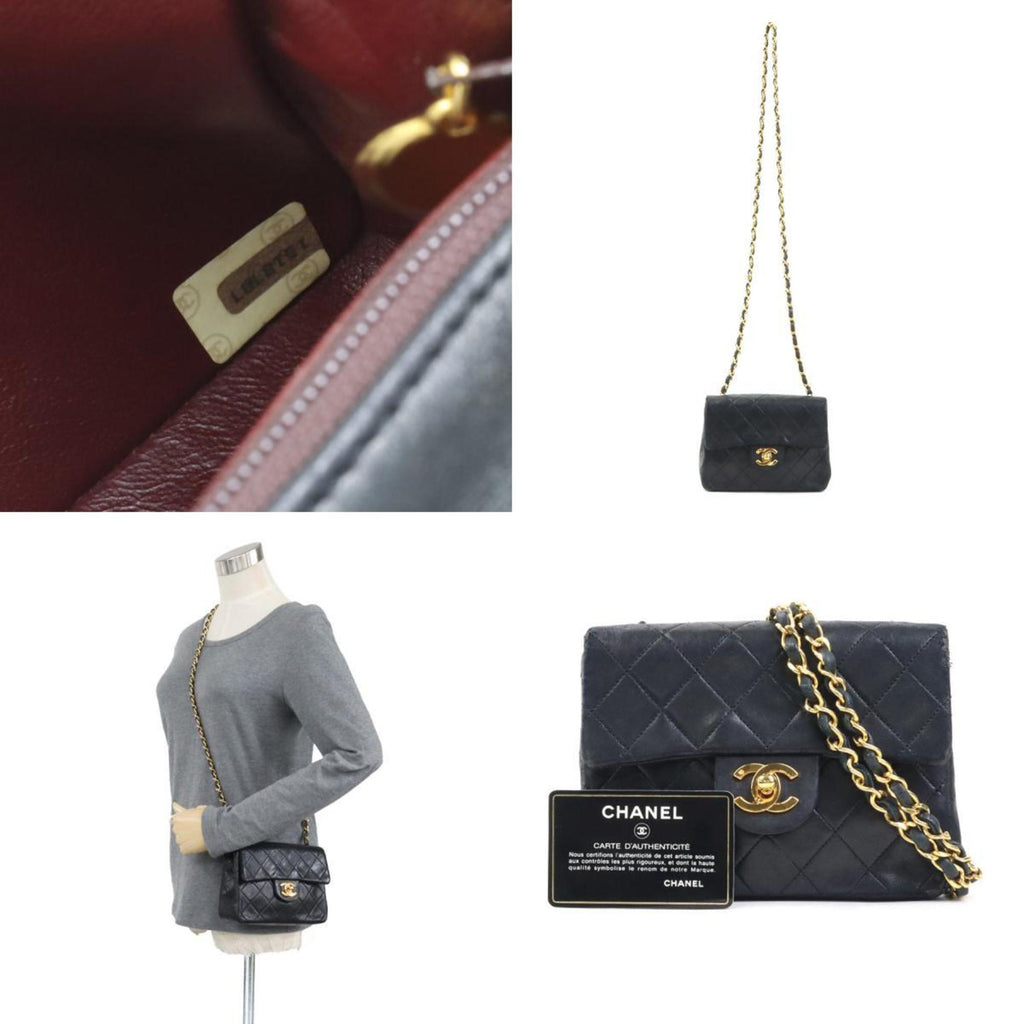Chanel Black Leather Shoulder Bag